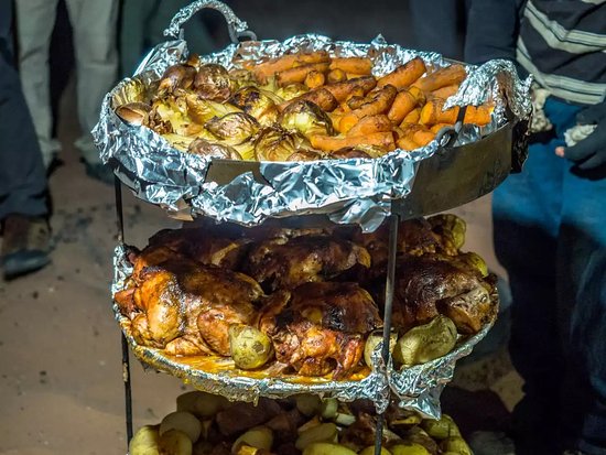 Traditional Bedouin dinner and Zarb at Beyond Wadi Rum Camp